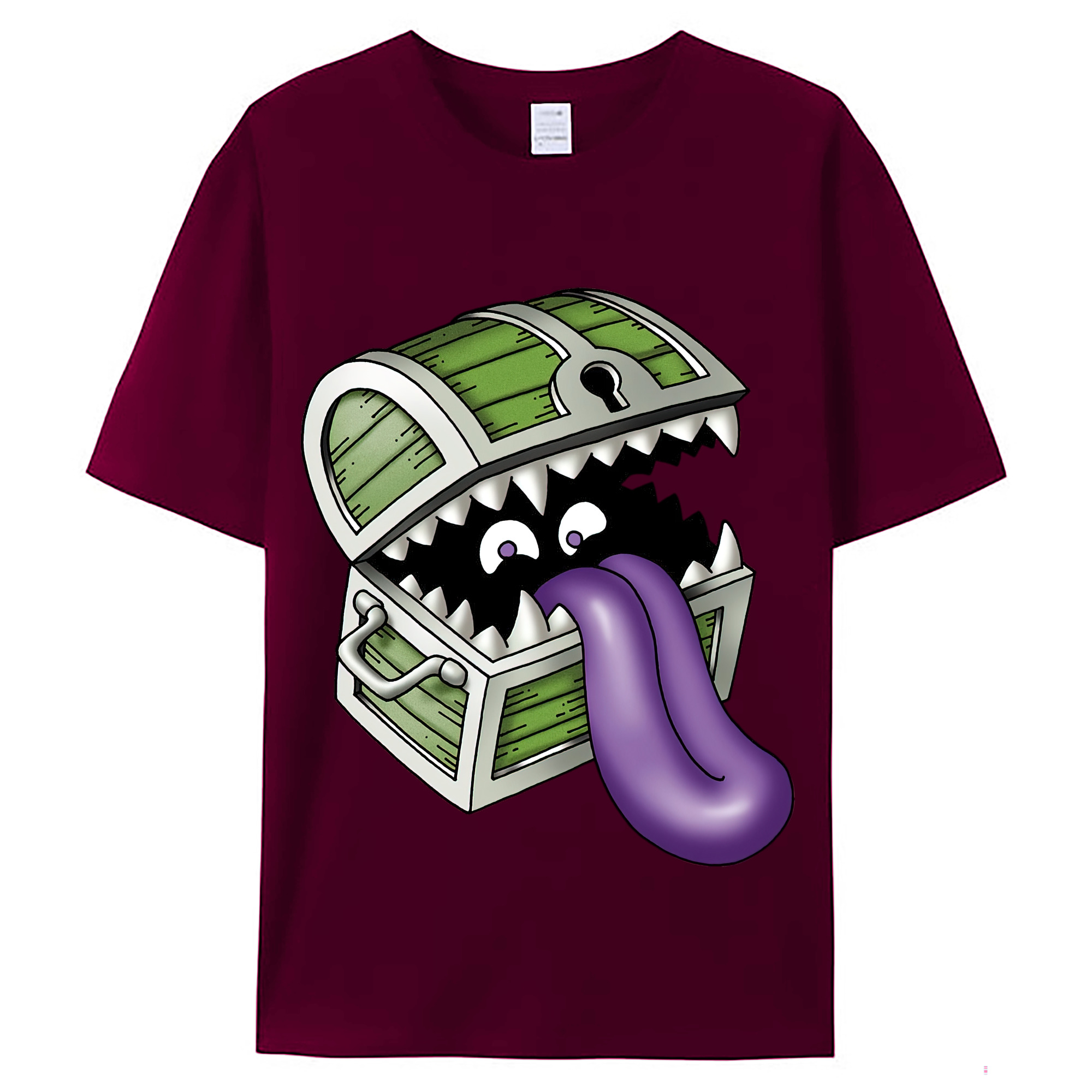 （画像用） ドラゴンクエスト Doragon Kuesuto Dragon Quest レディースカジュアルプリントTシャツ（綿100％）